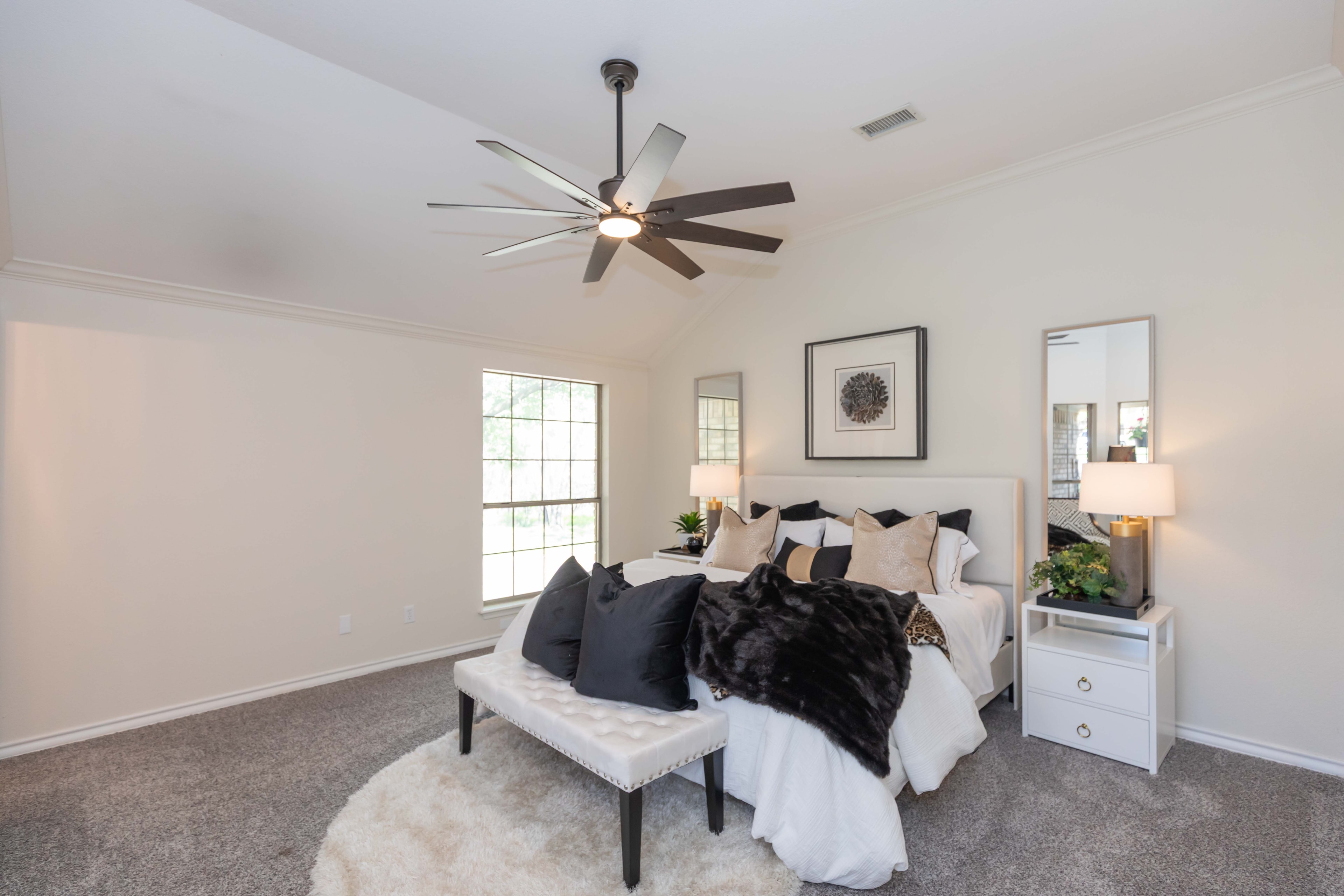 After staging — primary bedroom