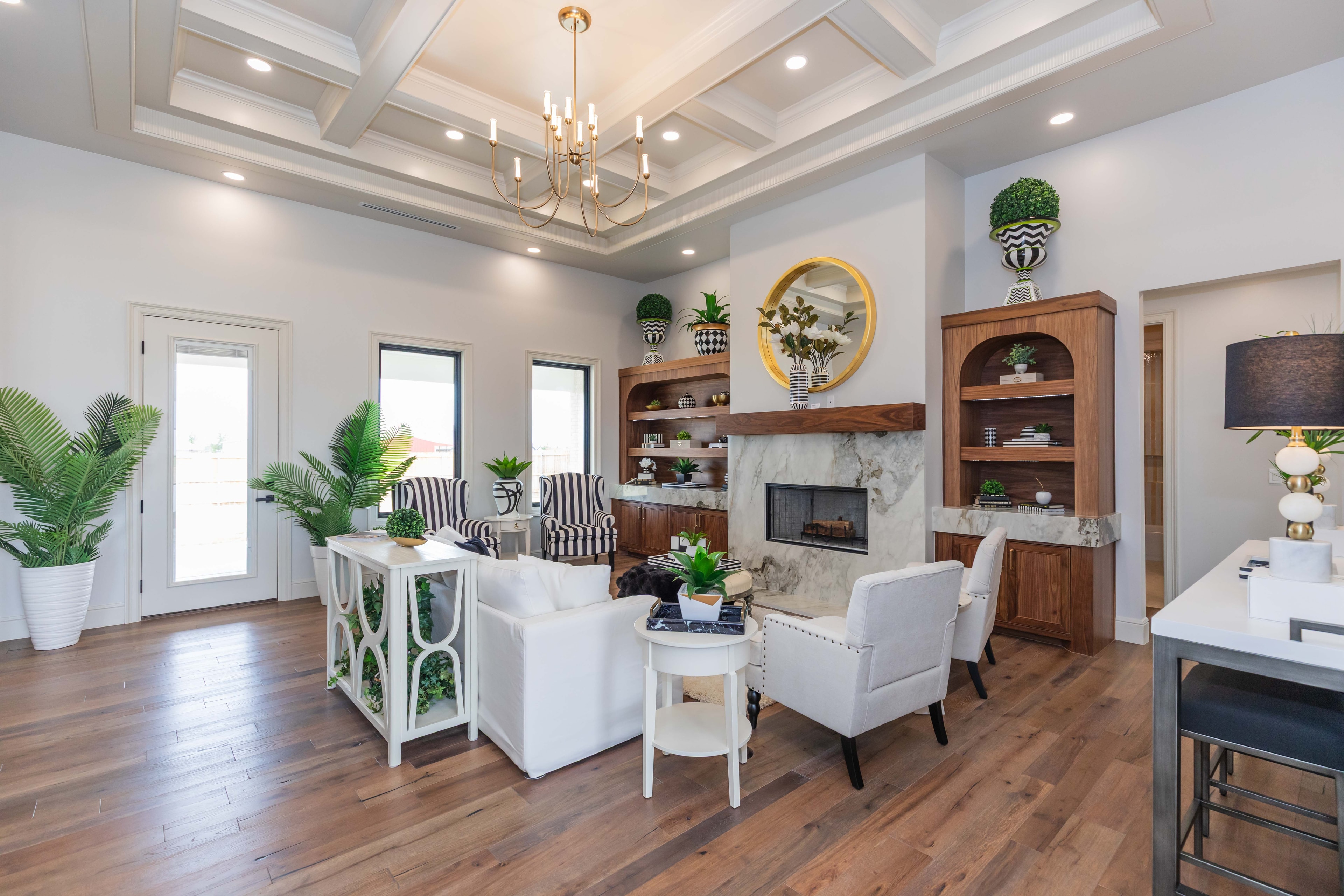 After staging — living room