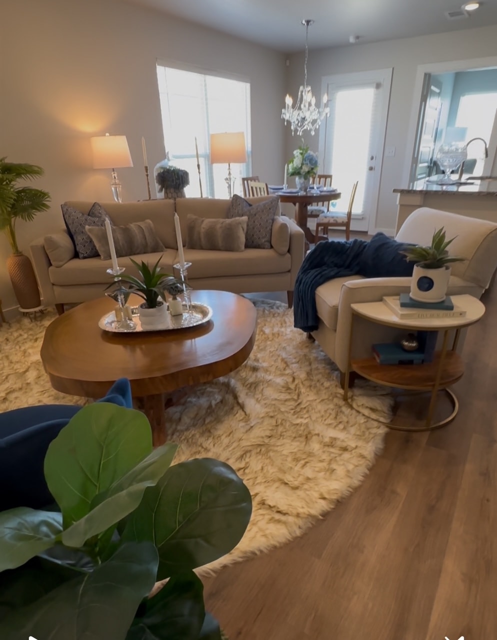 Staged bedroom