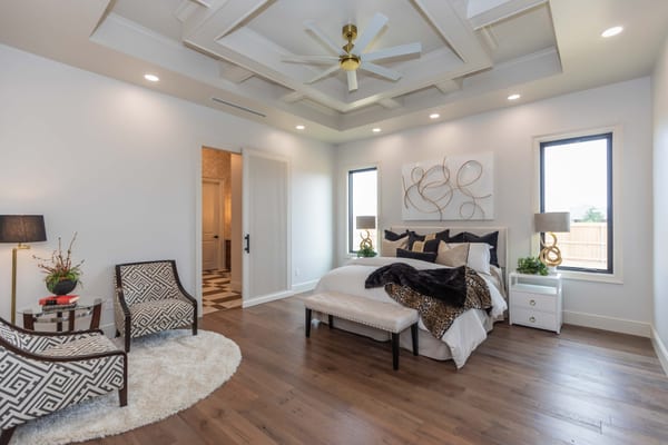 Bedroom retreat staging