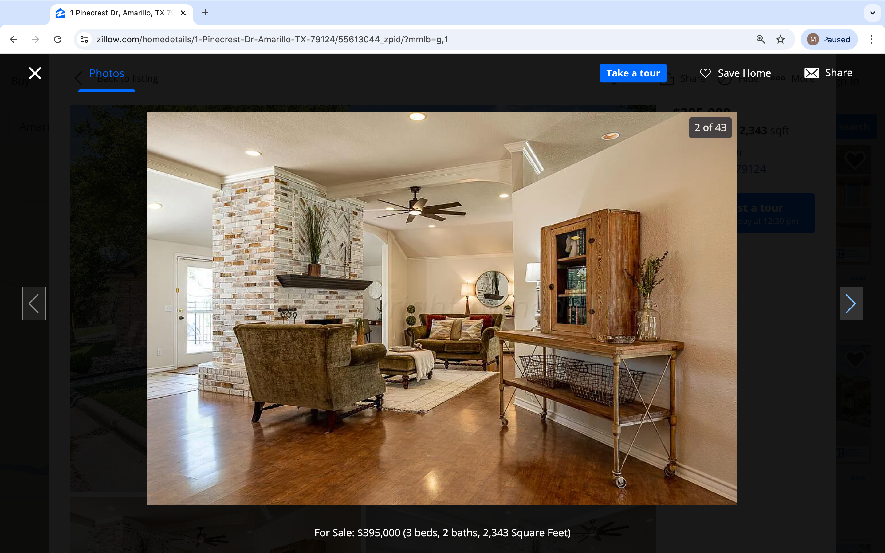Home staging detail